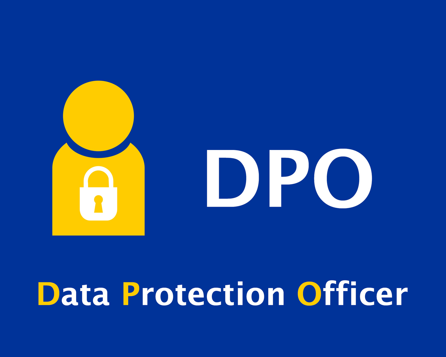 Data Protection Officer (DPO) Illustration in EU Colours